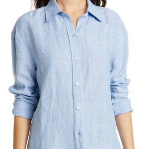 Club Monaco linen button down chambray REPOSH Perfect condition too small for me